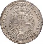 291R Quarto di scudo da 1,10 lire 1757 Scudo rotondo Torino Argento