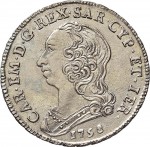 292D Quarto di scudo 1758 Scudo rotondo Torino Argento