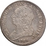 300D Quarto di scudo da 1,10 lire 1766 Scudo rotondo Torino Argento