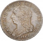 302D Quarto di scudo da 1,10 lire 1768 Scudo rotondo Torino Argento