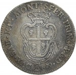 424R Quarto di scudo da 2,5 reali 1769 Scudo a cartoccio Torino Argento