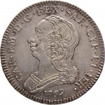 303D Quarto di scudo da 1,10 lire 1769 Scudo rotondo Torino Argento