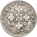 361R Reale da 5 soldi 1732 Croce di San Maurizio Torino Argento