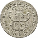 429R Reale da 5 soldi 1768 Scudo a cartoccio Torino Mistura di argento