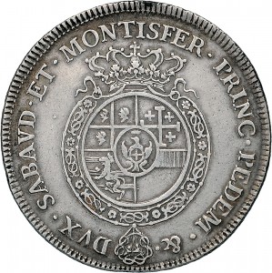 261R Scudo da 6 lire 1755 Scudo rotondo Torino Argento