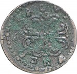 463R Sesino da 6 denari 1746 Croce ancorata 5° tipo Piacenza Rame