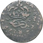 463D Sesino da 6 denari 1746 Croce ancorata 5° tipo Piacenza Rame