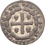 446D Soldo da 12 denari 1770 Scettro e bastone Torino Mistura di argento