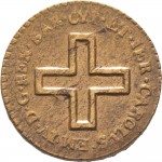 745D 2 denari da 1/6 di soldo 1799 Nodo di Savoia Torino Rame