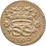 746R 2 denari da 1/6 di soldo 1800 Nodo di Savoia Torino Rame