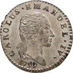 739D 2,6 soldi 1799 Aquila spiegata Torino Mistura di argento