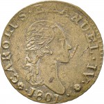 737D 7,6 soldi 1801 Scudo ovale a cartoccio 3° tipo Torino Rame