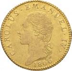 721D Doppia da 4 scudi 1800 Aquila spiegata Torino Oro