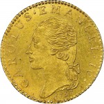 722D Mezza doppia da 2 scudi 1797 Aquila spiegata Torino Oro