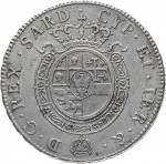 727R Mezzo scudo da 3 lire 1800 Scudo rotondo Torino Argento