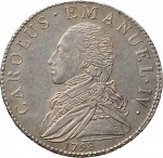 729D Quarto di scudo 1798 Scudo rotondo Torino Argento