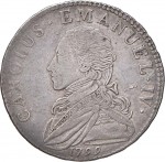 730D Quarto di scudo 1799 Scudo rotondo Torino Argento