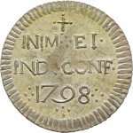 748R Reale da 5 soldi 1798 Iscrizione Cagliari Mistura di argento