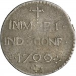 749R Reale da 5 soldi 1799 Iscrizione Cagliari Mistura di argento