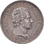 850D Lira 1824 Scudo svizzero Torino Argento