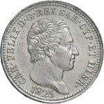 852D Lira 1825 Scudo svizzero Torino Argento