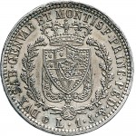 855R Lira 1827 Scudo svizzero Genova Argento