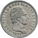 855D Lira 1827 Scudo svizzero Genova Argento