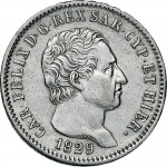 860D Lira 1829 Scudo svizzero Genova Argento