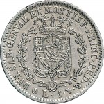 862R Lira 1830 Scudo svizzero Torino Argento