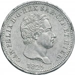 839D 2 lire 1825 Scudo svizzero Torino Argento