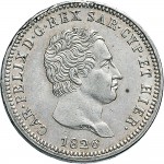 840D 2 lire 1826 Scudo svizzero Genova Argento