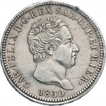 845D 2 lire 1830 Scudo svizzero Genova Argento