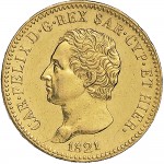 800D 20 lire 1821 Scudo svizzero Torino Oro