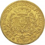 805R 20 lire 1825 Scudo svizzero Genova Oro