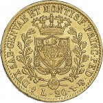 811R 20 lire 1828 Scudo svizzero Torino Oro