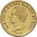 812D 20 lire 1828 Scudo svizzero Torino Oro