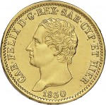 816D 20 lire 1830 Scudo svizzero Torino Oro