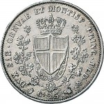 878R 25 centesimi 1830 Scudo triangolare rialzato Torino Argento