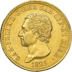 797D 40 lire 1825 Scudo svizzero Genova Oro
