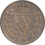 881R 5 centesimi 1826 Scudo triangolare rialzato Torino Rame