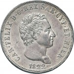 819D 5 lire 1822 Scudo svizzero Torino Argento