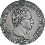 820D 5 lire 1823 Scudo svizzero Torino Argento