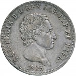 823D 5 lire 1825 Scudo svizzero Genova Argento