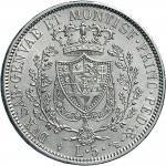 830R 5 lire 1828 Scudo svizzero Torino Argento