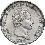 834D 5 lire 1830 Scudo svizzero Torino Argento