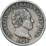 871D 50 centesimi 1828 Scudo svizzero Torino Argento