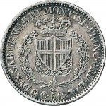 875R 50 centesimi 1831 Scudo triangolare rialzato Torino Argento