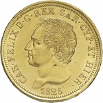 783D 80 lire 1825 Scudo svizzero Genova Oro