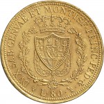 785R 80 lire 1826 Scudo svizzero Torino Oro