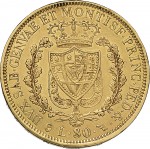 790R 80 lire 1828 Scudo svizzero Torino Oro